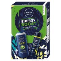 Nivea Men Zestaw Energy Boost Revitalizing Duo dla mężczyzn (Żel pod prysznic, 250 ml + Antyperspirant, 150 ml)