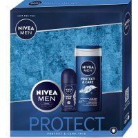 NIVEA MEN ZESTAW PROTECT &amp; CARE krem 75 ml + antyperspirant 50 ml + żel pod prysznic 250 ml