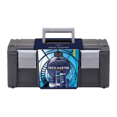 Nivea Men Zestaw Tech Master Protect&Care Balsam po goleniu, 100 ml + Hydrocare Pianka do golenia, 200 ml + Antyperspirant, 50 ml + Żel pod prysznic, 250 ml