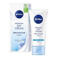 NIVEA Odświeżający Krem na dzień 24H Nawilżenia SPF 15, 50 ml