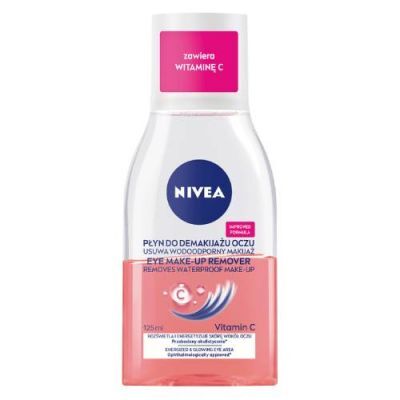 NIVEA Pielęgnujący dwufazowy płyn do demakijażu oczu, 125ml