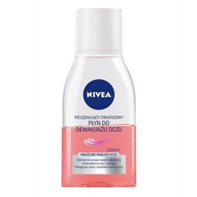 NIVEA Pielęgnujący dwufazowy płyn do demakijażu oczu, 125ml