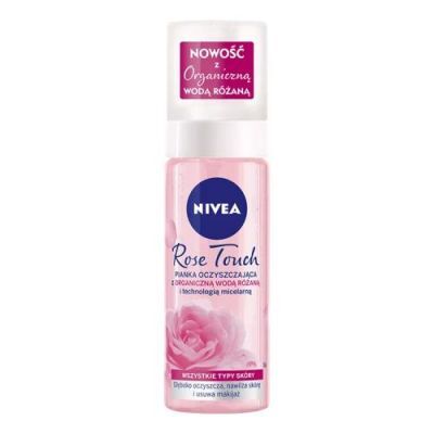 NIVEA Rose Touch Pianka oczyszczająca do twarzy z organiczną wodą różaną, 150ml