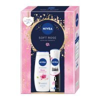 NIVEA Soft Rosé Zestaw żel pod prysznic, 250ml + antyperspirant, 150ml