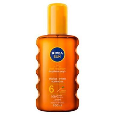 NIVEA Sun Olejek karotenowy do opalania w spray'u SPF 6, 200 ml