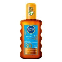 NIVEA SUN Protect&amp;bronze olejek w sprayu do opalania SPF30, 200ml