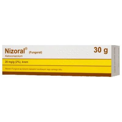 Nizoral 20 mg Krem, 30 g - lek o działaniu przeciwgrzybiczym (Delfarma)