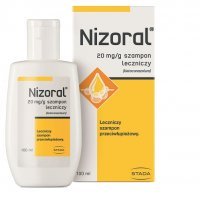 NIZORAL leczniczy szampon przeciwłupieżowy 100 ml,łupież