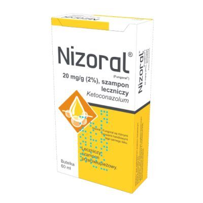Nizoral Szampon leczniczy 20 mg/g, 1 butelka 60 ml