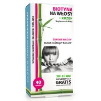 Noble Health Biotyna na włosy + Krzem, 40 tabl.