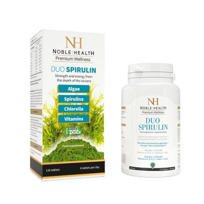 NOBLE HEALTH DUO SPIRULIN 120 tabletek