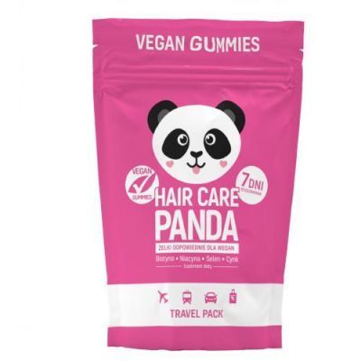 NOBLE HEALTH Hair Care Panda Travel Pack Żelki, 70g KRÓTKA DATA  31.01.2025