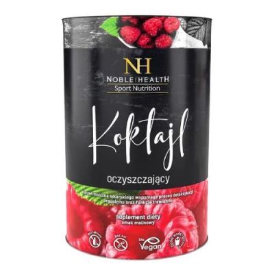 NOBLE HEALTH Koktajl oczyszczający smak malinowy, 150g