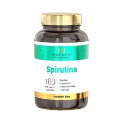 NOBLE HEALTH Spirulina, 60kaps. KRÓTKA DATA 30.09.2026