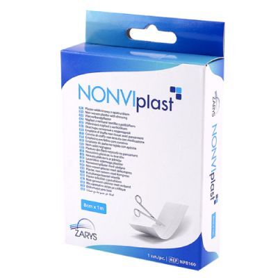 NONVIplast Plaster włókninowy z opatrunkiem 8cm x 1m
