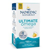NORDIC NATURALS Ultimate Omega 1280 mg smak cytrynowy 60 kapsułek