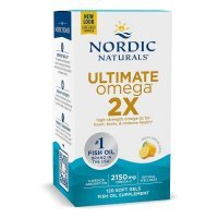 NORDIC NATURALS Ultimate Omega 2X 2150 mg smak cytrynowy 120 kapsułek