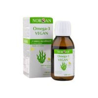 Norsan Omega-3 Vegan z olejem z alg roślinnych o smaku cytrynowym, 100ml