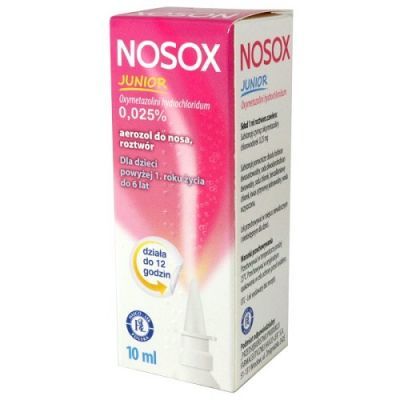NOSOX JUNIOR aerozol do nosa 0,025% 10 ml