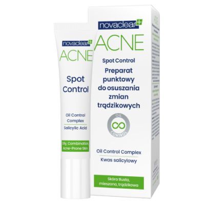NOVACLEAR ACNE Preparat punktowy do osuszania zmian trądzikowych, 10 ml