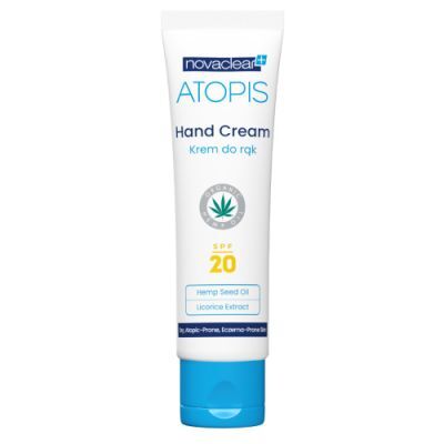 Novaclear Atopis Krem do rąk z olejem konopnym SPF20, 50 ml