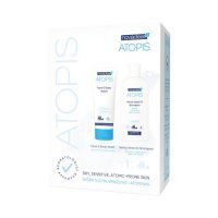 NovaClear Atopis Zestaw Płyn do mycia twarzy i ciała, 200 ml + Szampon z organicznym olejem konopnym, 250 ml