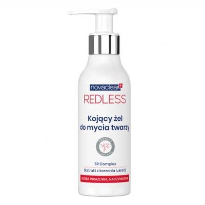 NOVACLEAR REDLESS Kojący żel do mycia twarzy, 150ml