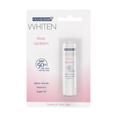 NovaClear Whiten Rosy Lip Balm SPF 50+ Pomadka do ust ochronna, 4,9 g