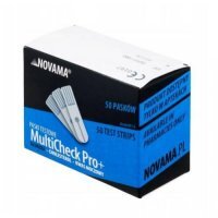 NOVAMA MultiCheck Pro+ Paski do pomiaru glukozy we krwi, 50szt.