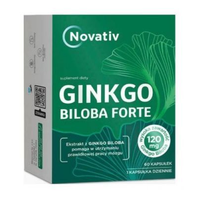 Novativ Ginkgo Biloba Forte, 60 kaps.