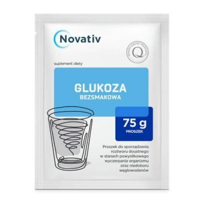 Novativ Glukoza bezsmakowa w proszku, 75 g