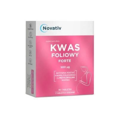 Novativ Kwas foliowy forte, 90tabl.