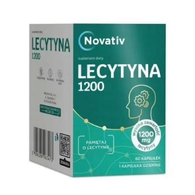 NOVATIV Lecytyna 1200 mg 60 kapsułek