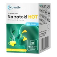 Novativ Na zatoki Hot bez cukru, 10 sasz.