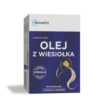 NOVATIV Olej z wiesiołka 60 kapsułek