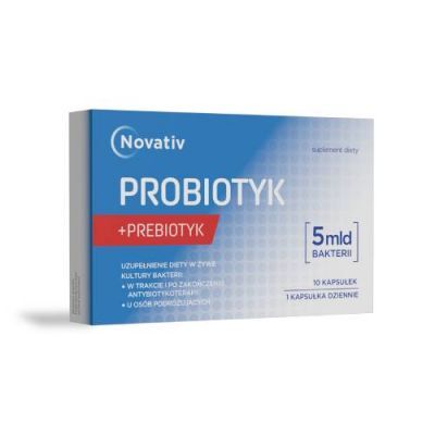 NOVATIV PROBIOTYK 5 mld bakterii, 10 kapsułek
