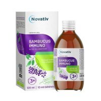 Novativ Sambucus immuno Syrop na odporność, 120ml