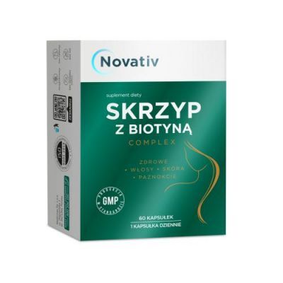 Novativ Skrzyp z biotyną complex, 60kaps.