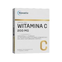 NOVATIV Witamina C 200 mg 60 tabletek