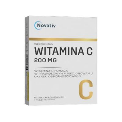 NOVATIV Witamina C 200 mg 60 tabletek