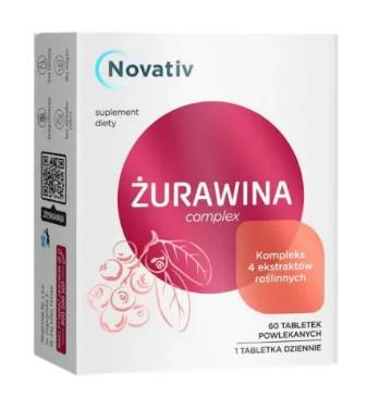 Novativ Żurawina Complex, 60 tabletek KRÓTKA DATA 30.11.2026