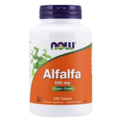 Now Alfalfa 650mg, 250 tabl.