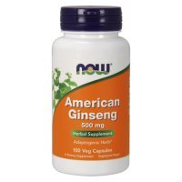 NOW American Ginseng 500mg -100 kapsułek