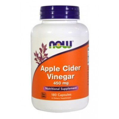 NOW Apple Cider Vinegar, 180 kaps.