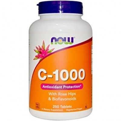 NOW C-1000 Rose & Bioflavonoids, 250 tabl.