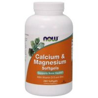 Now Calcium&amp;Magnesium witamina d3, 240 kaps.