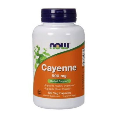 NOW Cayenne 500mg, 100 kaps.