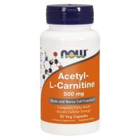 NOW FOODS Acetyl-L-Carnitine 500 mg 50 kapsułek