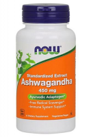 NOW FOODS ASHWAGANDHA żeń-szeń indyjski 450 mg 180 kapsułek