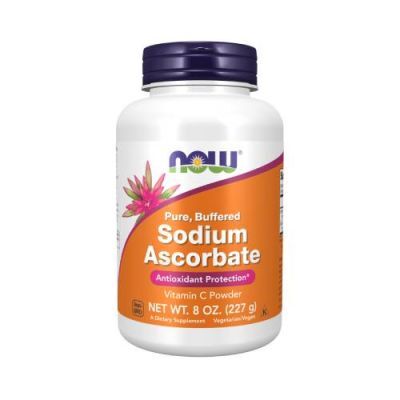Now Foods Askorbinian Sodu Puder, 227 g